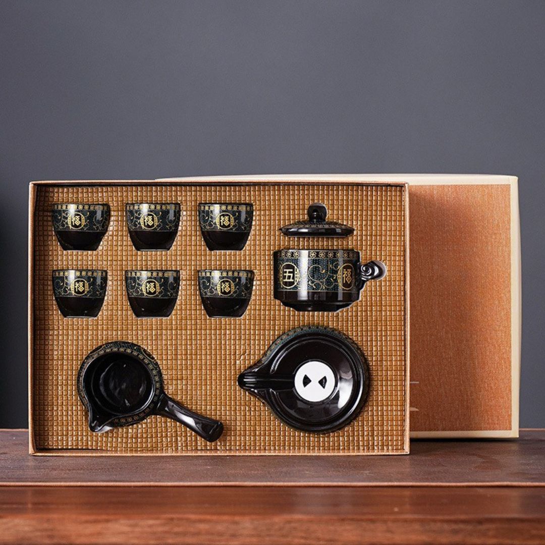 Imitation Stone Pottery Teapot – The Harmony of Tea and Nature