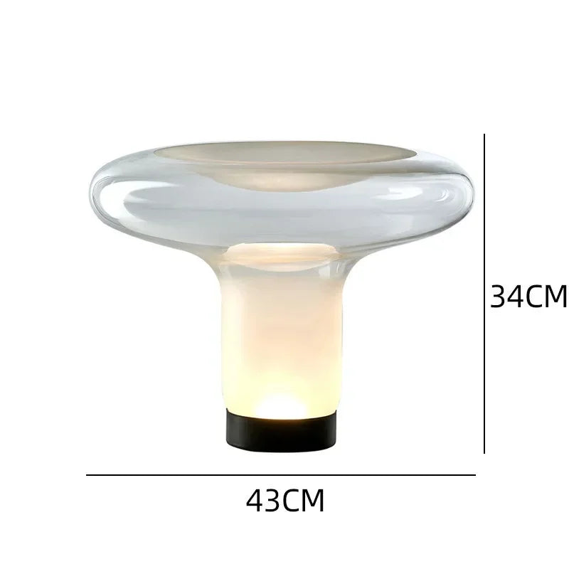 Lampe de Table Méduse en Verre – Élégance et Simplicité pour Votre Intérieur