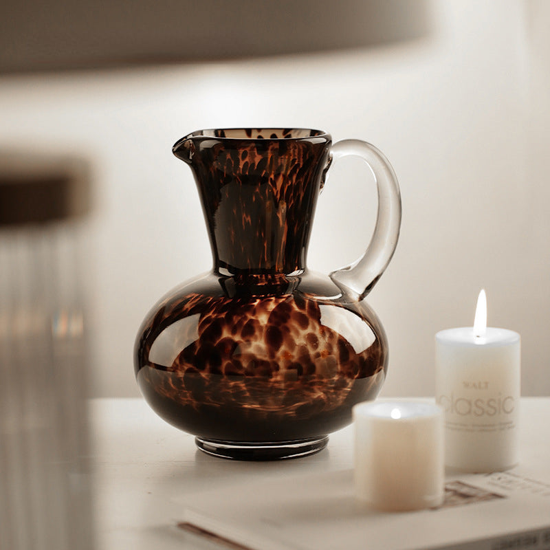 Vase en Verre Transparent en Forme de Bouilloire