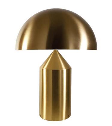 Lampe de table champignon en métal avec éclairage LED