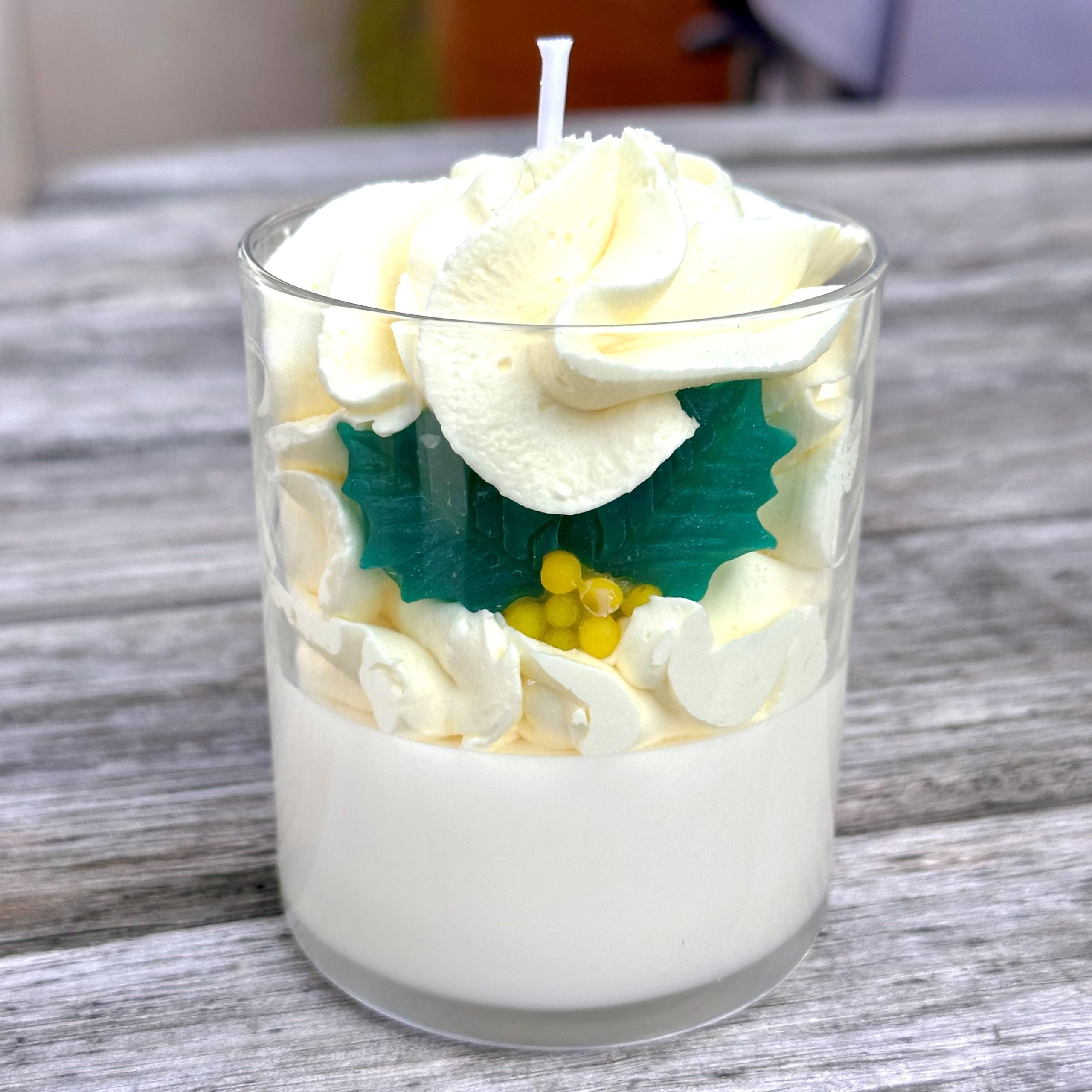 Bougie pâtissière Mimosa 180g - Bougie Gourmande