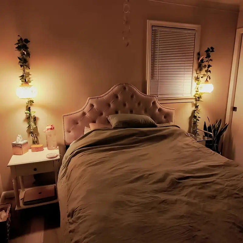 Applique Murale Lanterne en Bambou Tissé