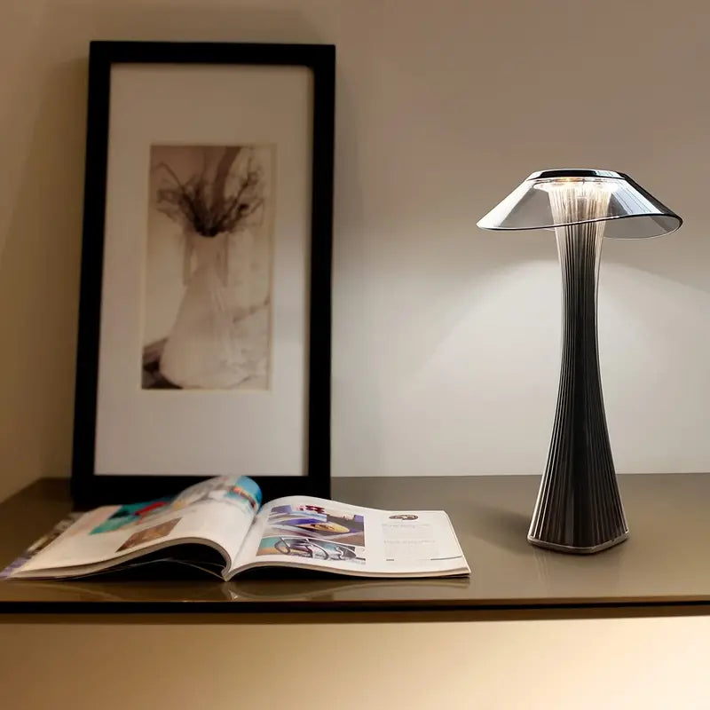 Wireless Mushroom LED Touch Bedside Lamp