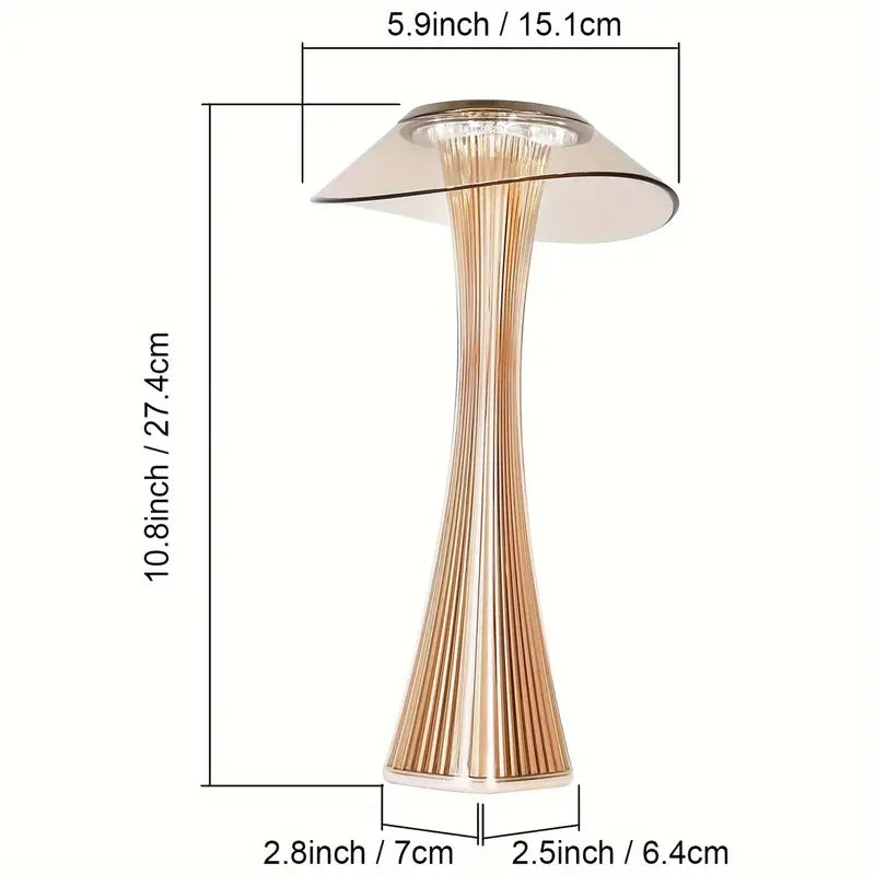 Wireless Mushroom LED Touch Bedside Lamp