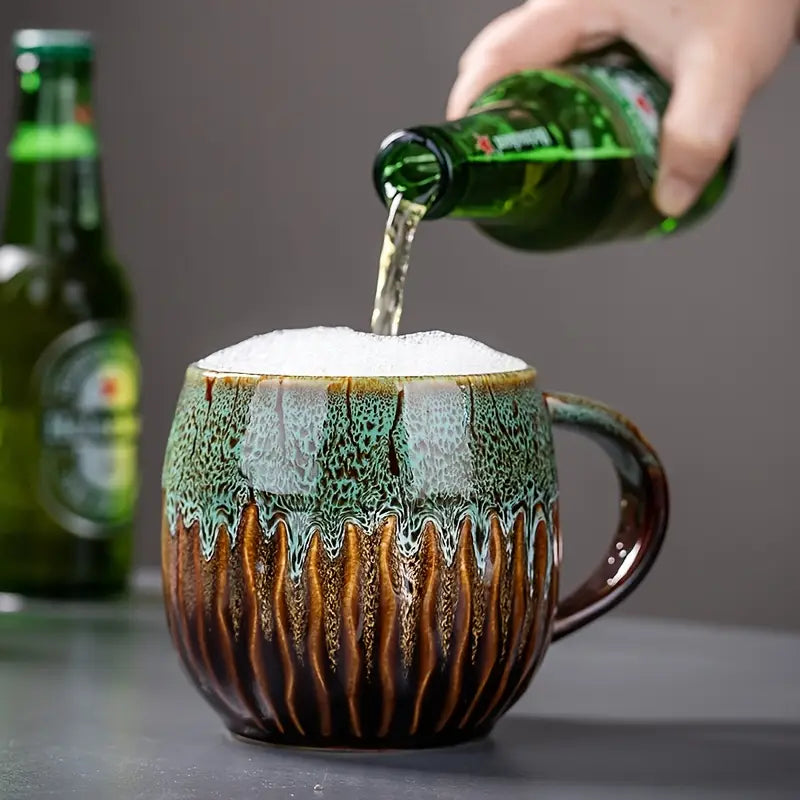 Tasse en Céramique Isolée – Grande Capacité et Style Élégant