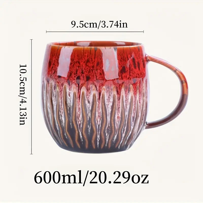 Tasse en Céramique Isolée – Grande Capacité et Style Élégant