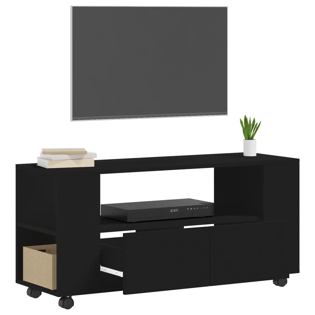 Meuble TV avec Roulettes – 102x34,5x43 cm – Finition Magnifique