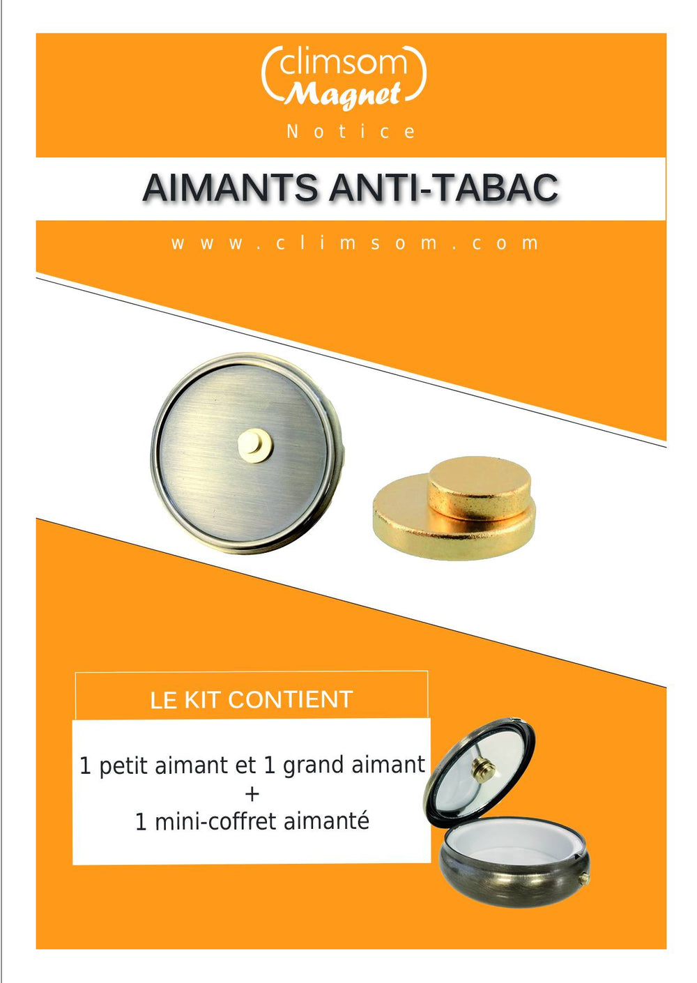 Aimants d’acupression pour oreille avec coffret – Climsom