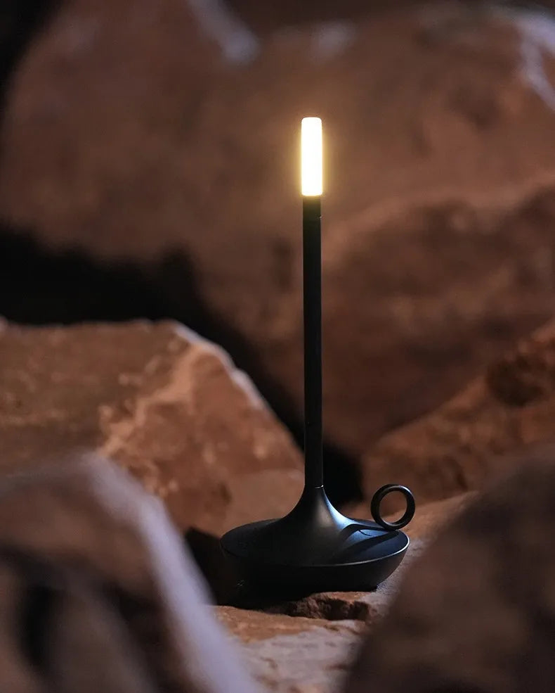 Lampe de table LED effet bougie – Rechargeable et tactile