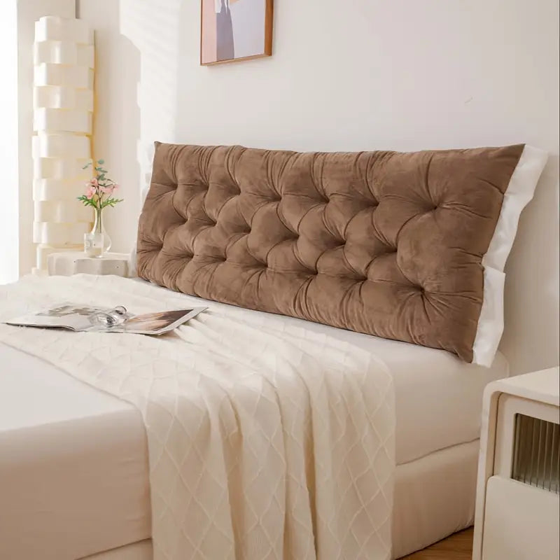 Oreiller de Lecture Double en Velours Cristal