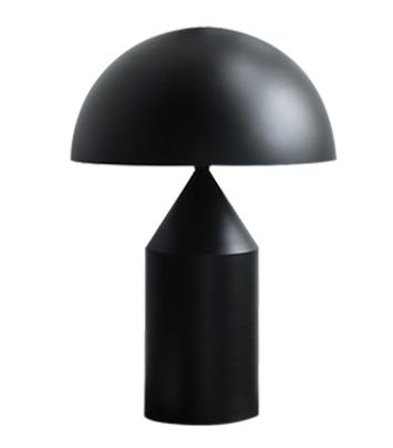 Lampe de table champignon en métal avec éclairage LED