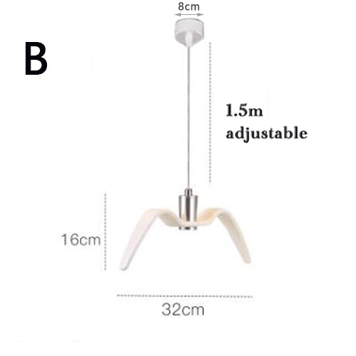 Plafonnier LED Suspendu Design Oiseau