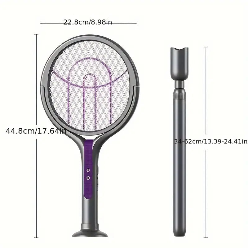 Raquette Anti-Moustique Électrique 2-en-1