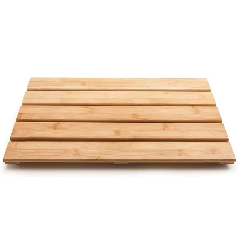 Tapis de Douche en Bambou – Tapis de Bain Antidérapant Imperméable