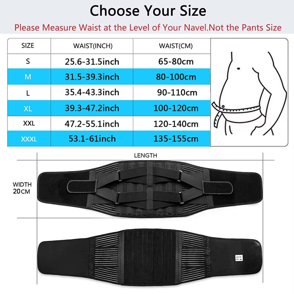 Ceinture lombaire à double traction