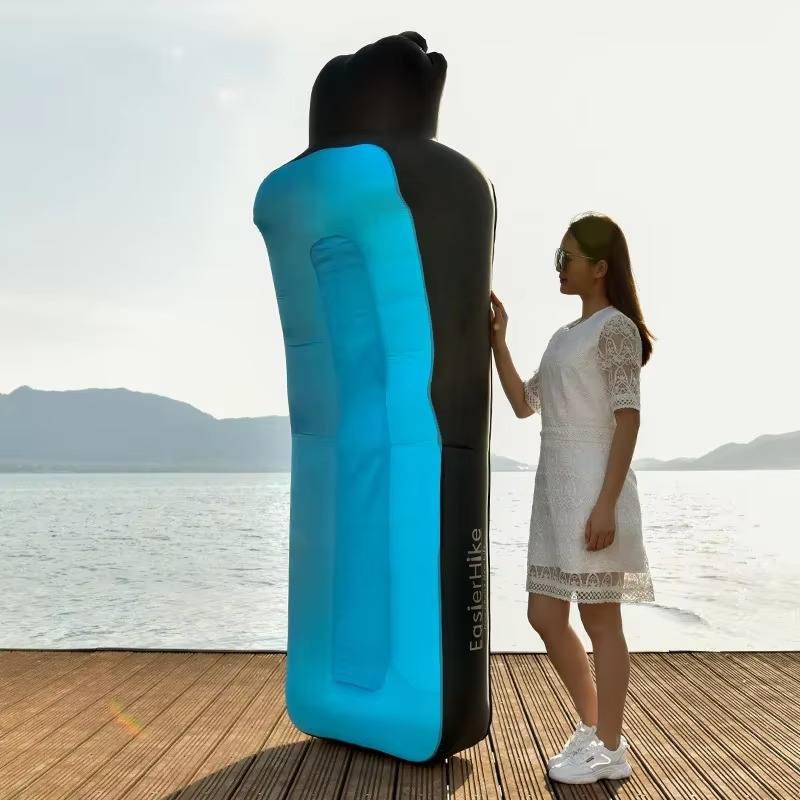 Canapé-Lit Gonflable Double Couche avec Oreiller