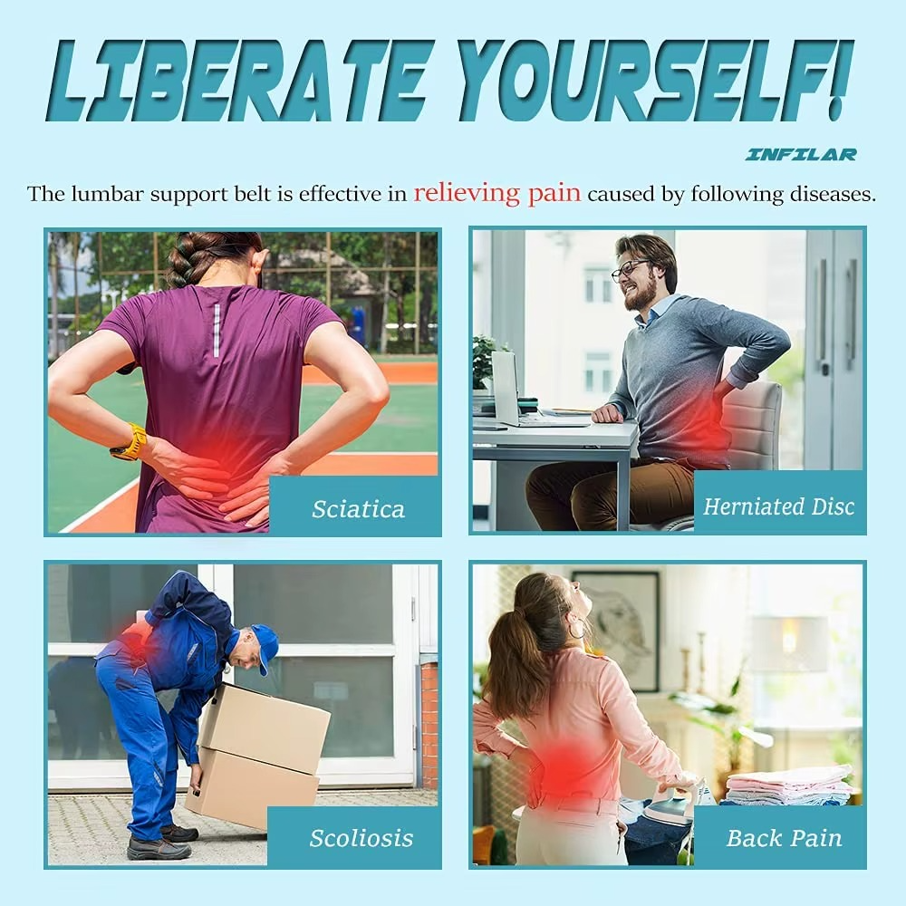 Ceinture lombaire à double traction
