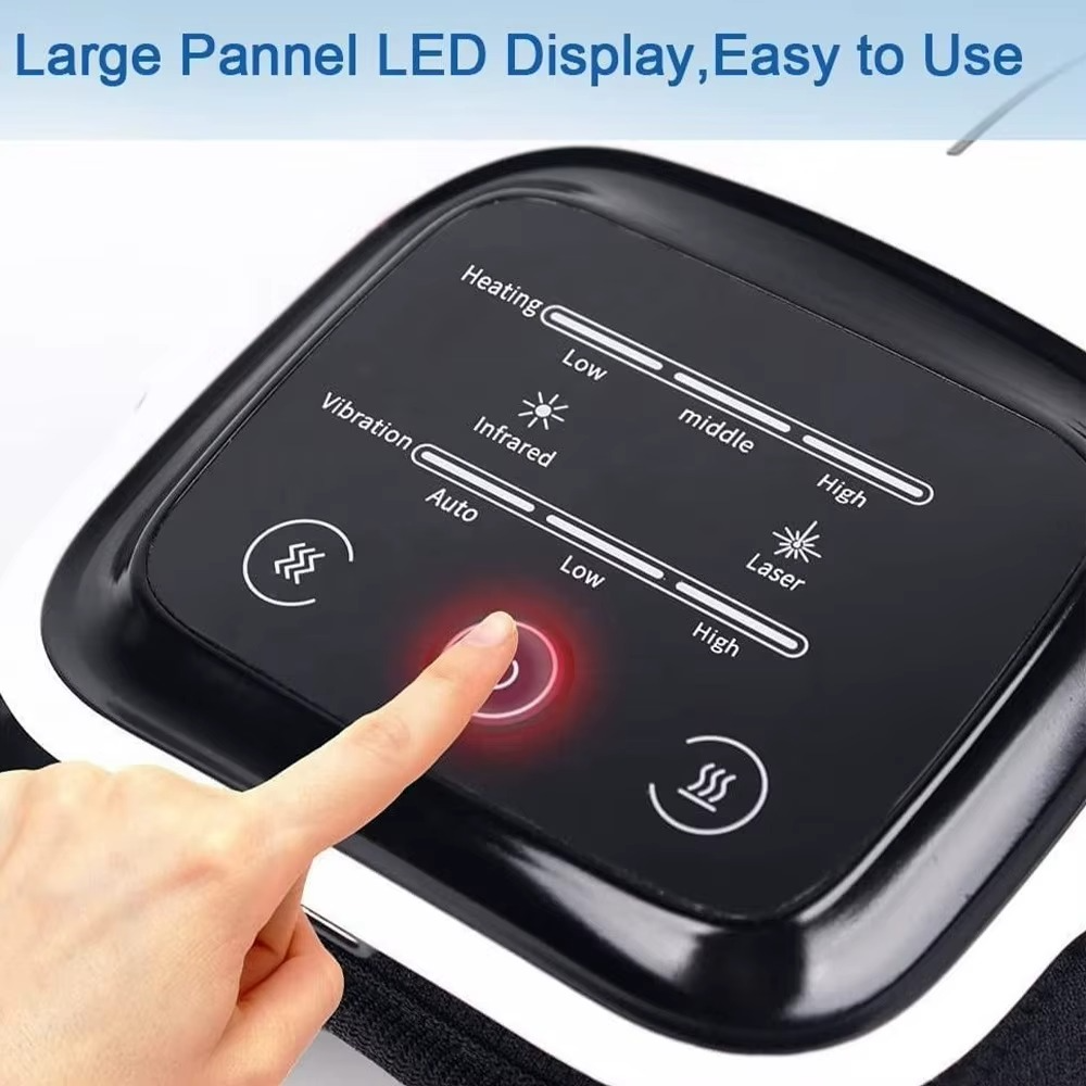 Masseur de Genou Intelligent - Chaleur Infrarouge et Vibration