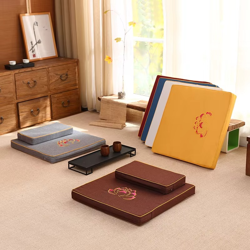 Coussin de Méditation en Lin Naturel