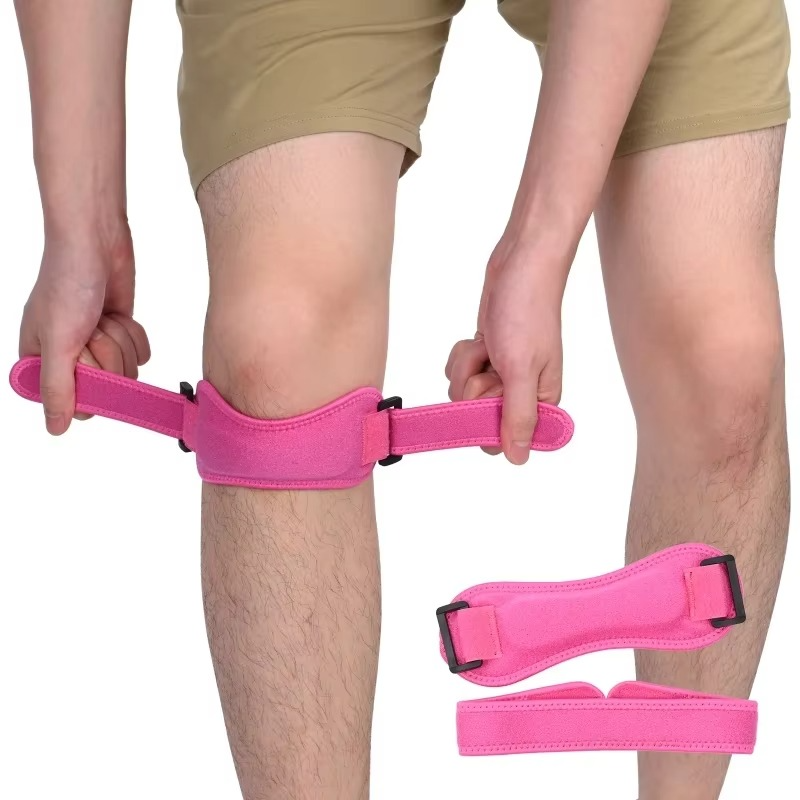 Stabilisateur de Genou Respirant avec Coussin en Silicone – Tous Sports