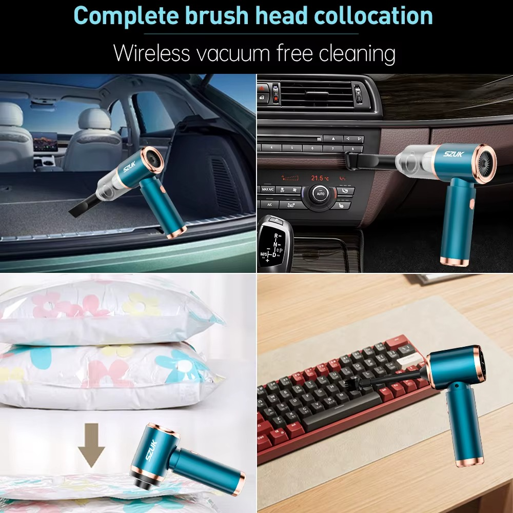 Mini Aspirateur Portable Sans Fil – Voiture, Maison et Clavier