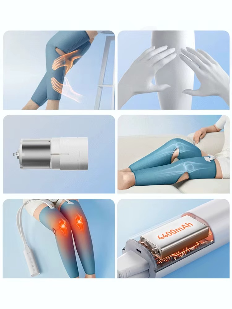 Appareil de Massage pour les Jambes à Pression d'Air - Dispositif de Drainage Lymphatique et Relaxation Musculaire