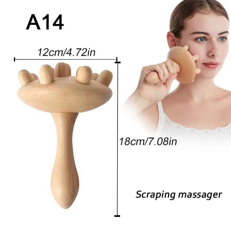 Outil de Massage Thérapeutique en Bois