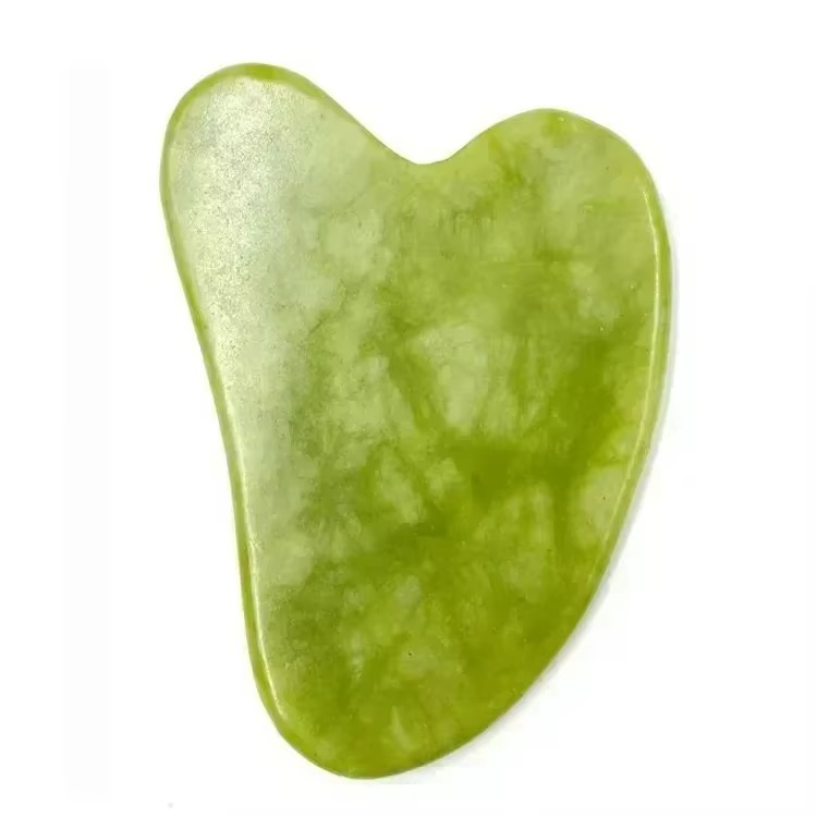 Rouleau de Jade Naturel & Gua Sha – Massage Visage et Corps