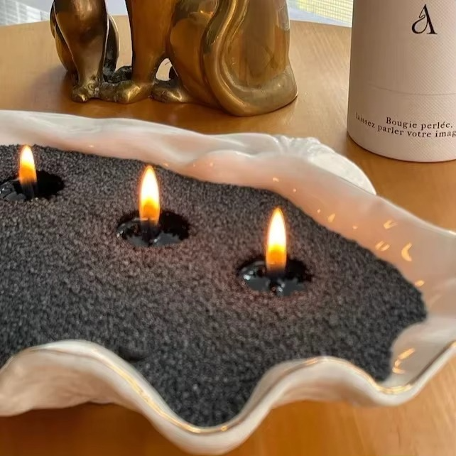 Bougie de Sable Perlée Réutilisable