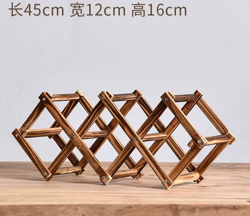 Casier à Vin en Bois de Pin – Étagère Empilable & Pliable pour Bouteilles
