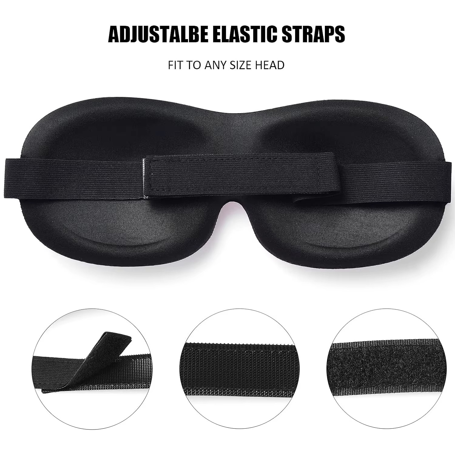 Masque de Sommeil 3D Occultant Doux – Confort & Détente