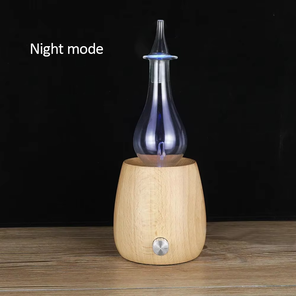 Diffuseur d’Huiles Essentielles en Bois Massif & Verre