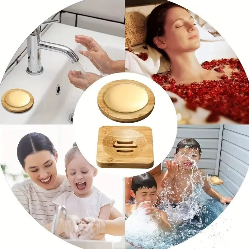 Porte-Savon en Bambou Naturel – Élégance et Écologie pour Votre Salle de Bain