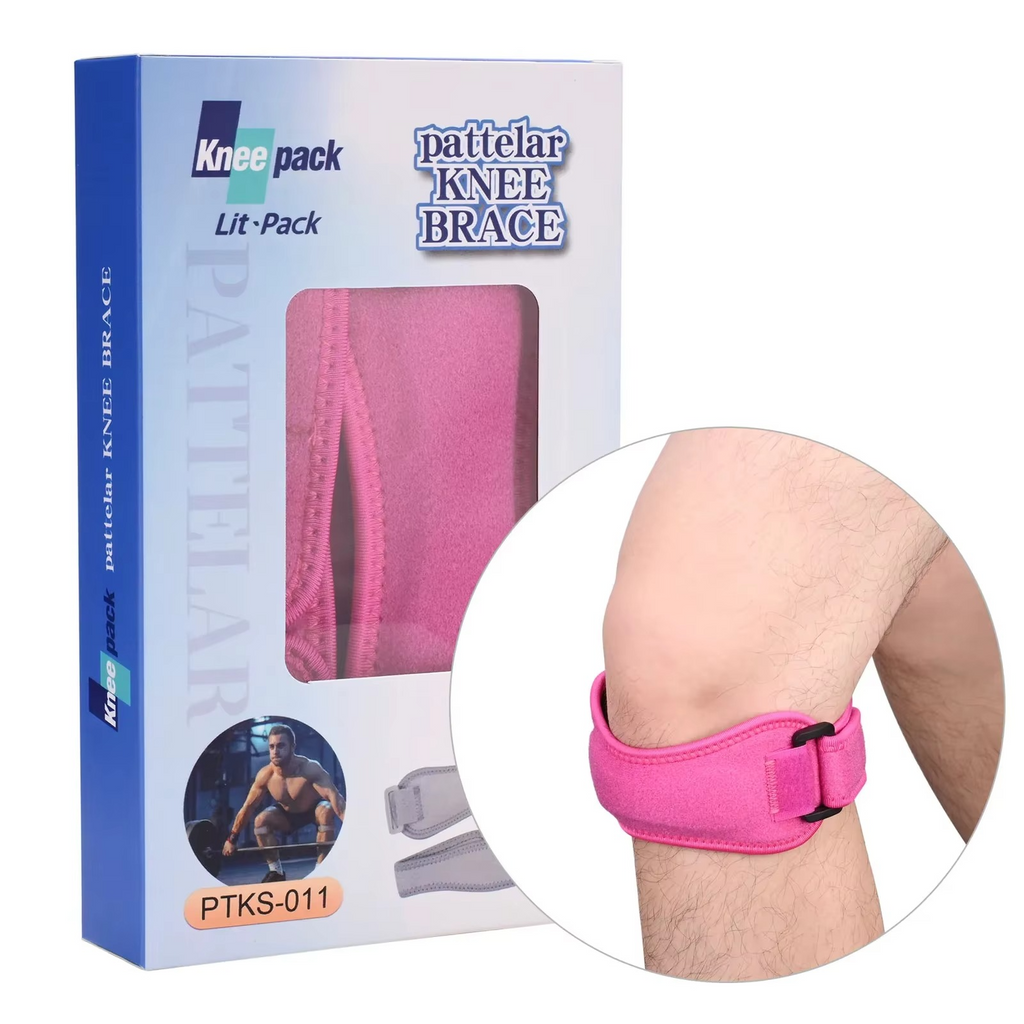 Stabilisateur de Genou Respirant avec Coussin en Silicone – Tous Sports