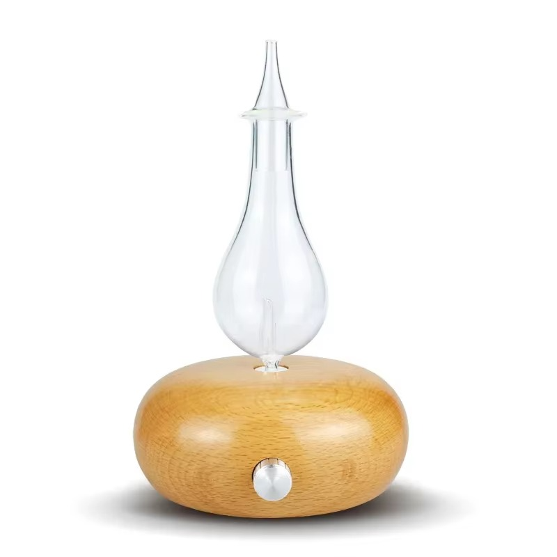 Diffuseur d’Huiles Essentielles en Bois Massif & Verre