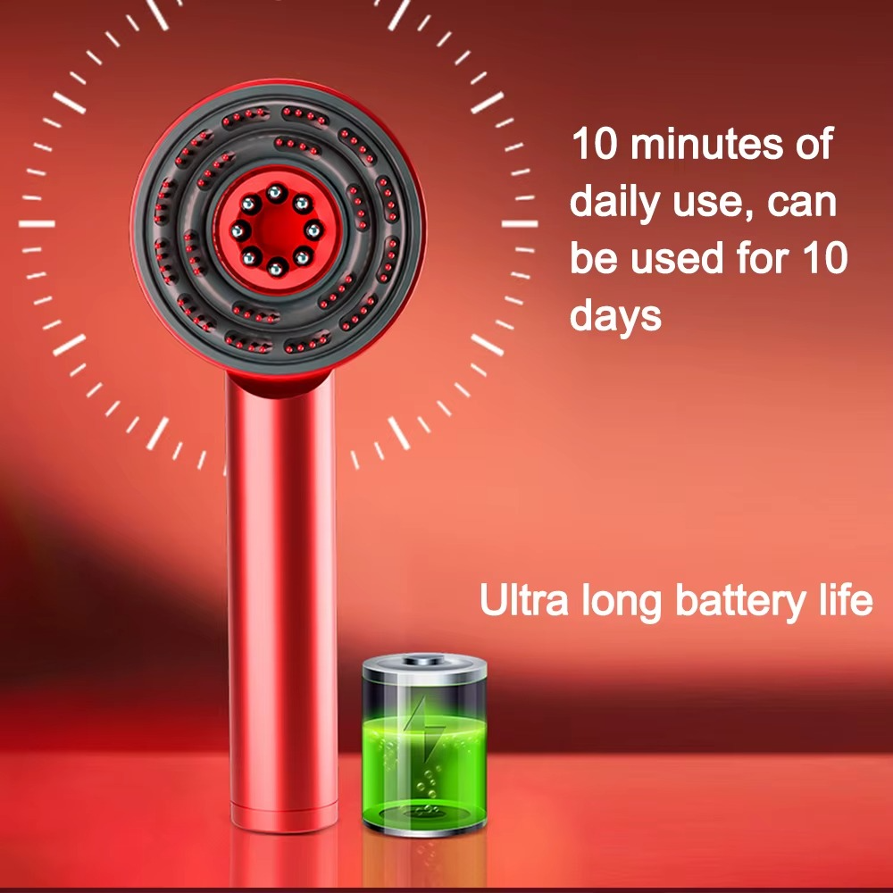 Peigne de Massage Électrique EMS – Stimulation Capillaire