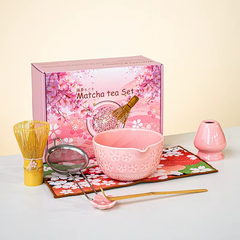 Service à Thé Matcha – Fleurs de Cerisier - Art du Thé Japonais