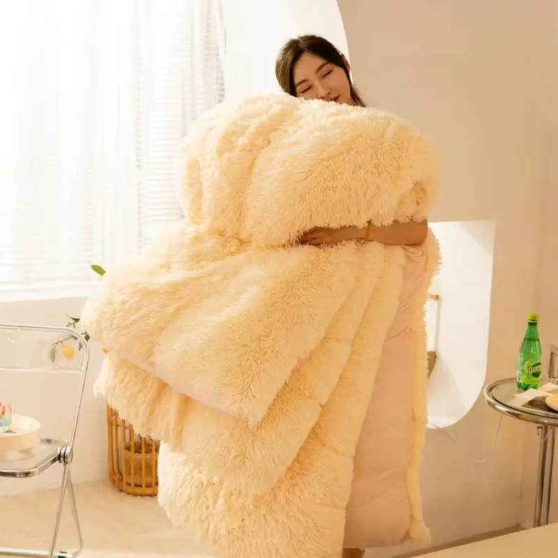 Couverture chaude en laine de mouton