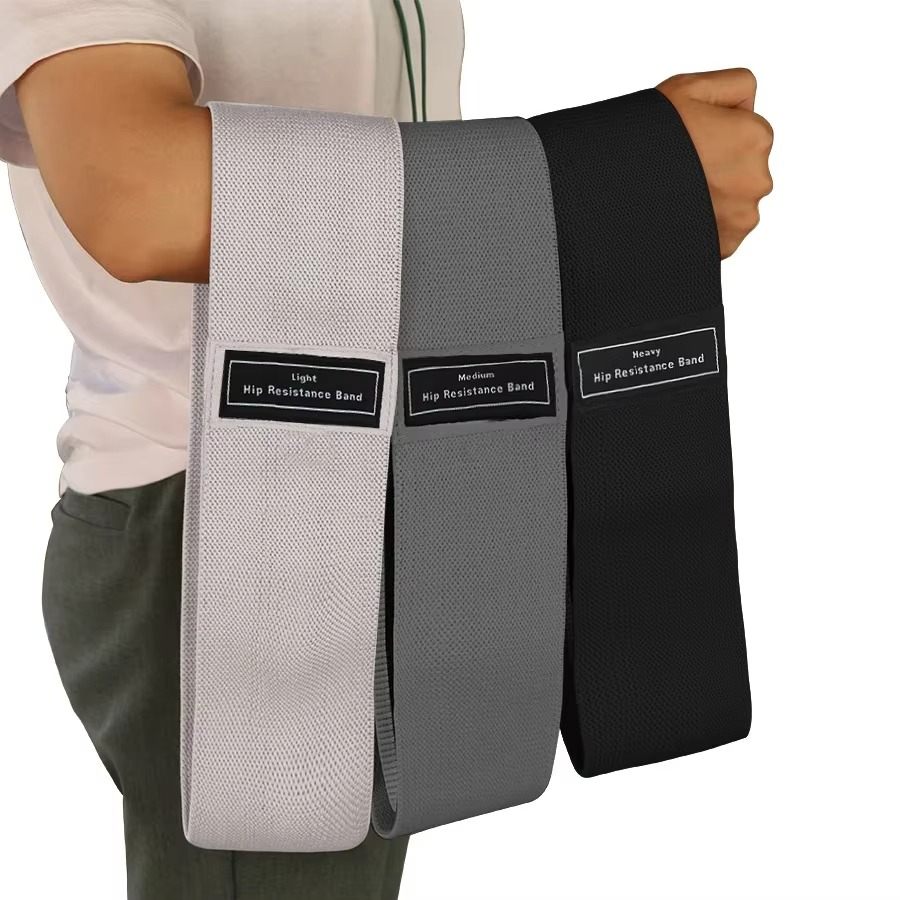 Bandes de Résistance en Tissu – Entraînement Fessiers, Cuisses & Corps Complet