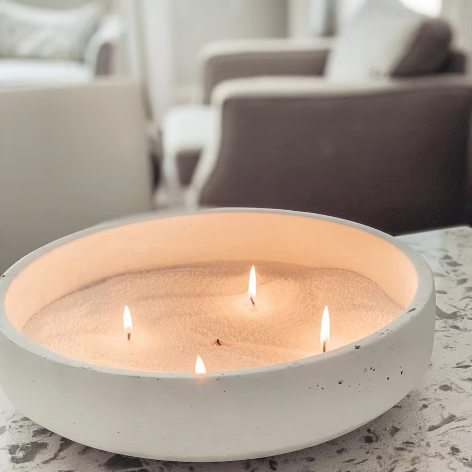 Bougie de Sable Perlée Réutilisable