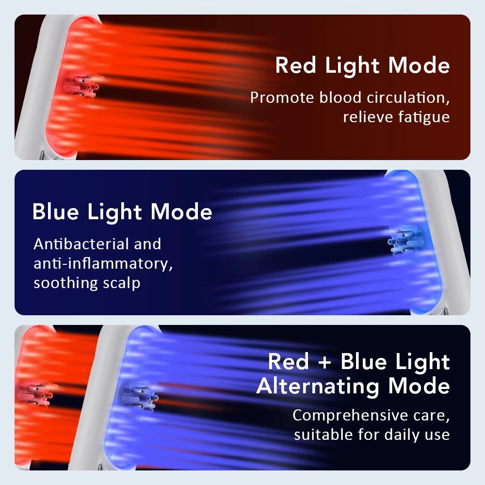 Peigne électrique massant cuir chevelu – LED