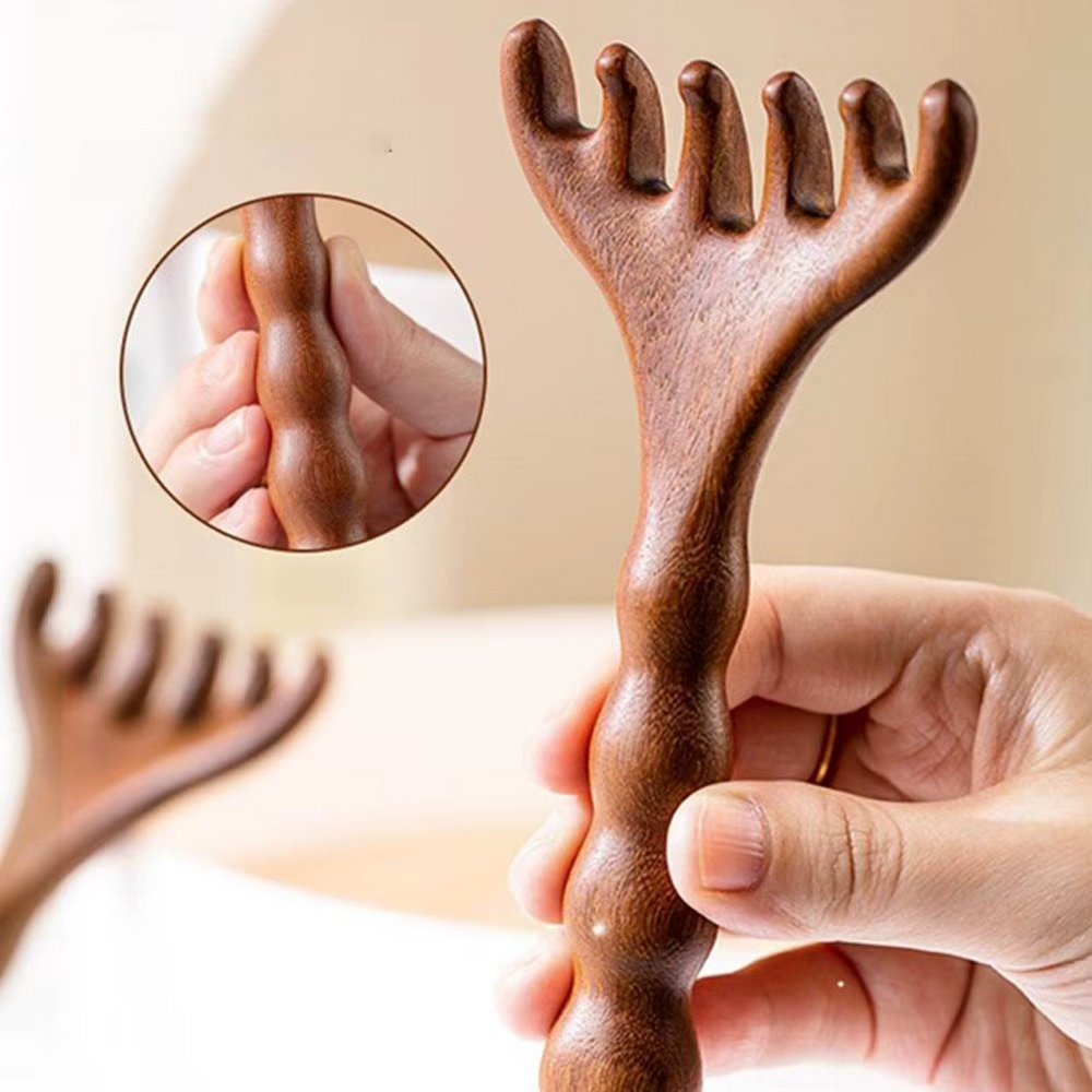 Peigne de Massage en Bois de Santal