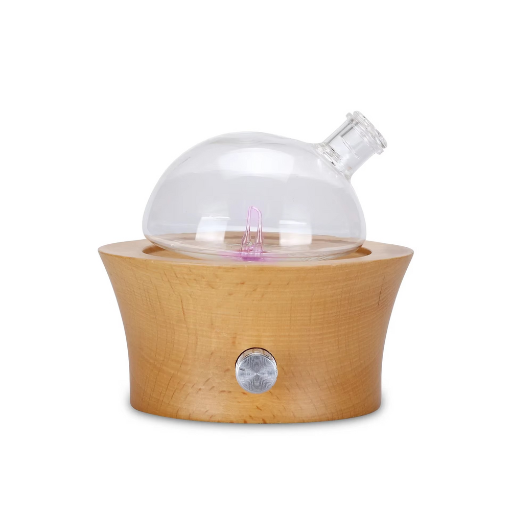 Diffuseur d’Huiles Essentielles en Bois Massif & Verre
