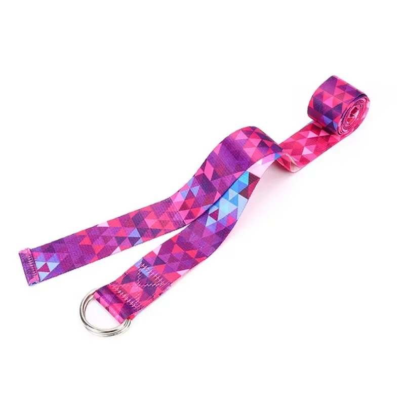 Ceinture d'Étirement de Yoga Multicolore – Accessoire Idéal pour Améliorer la Flexibilité