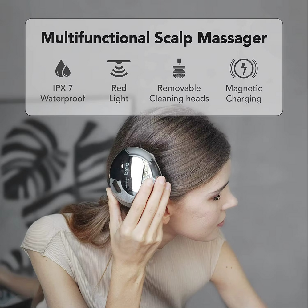 Mini Masseur de Cuir Chevelu Pro – Électrique, Sans Fil & Étanche