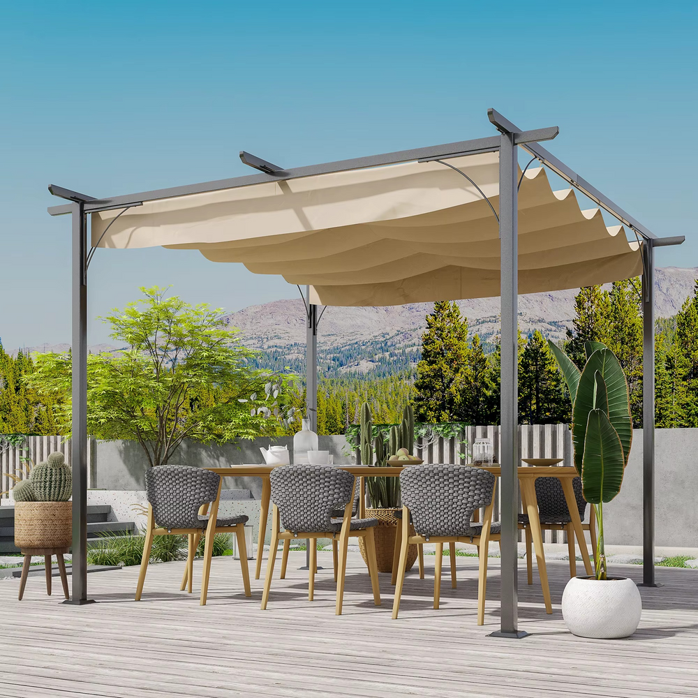 Pergola en Métal Outsunny 3x3m