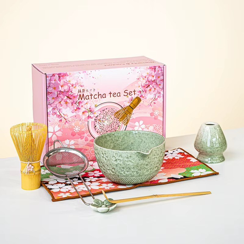 Service à Thé Matcha – Fleurs de Cerisier - Art du Thé Japonais