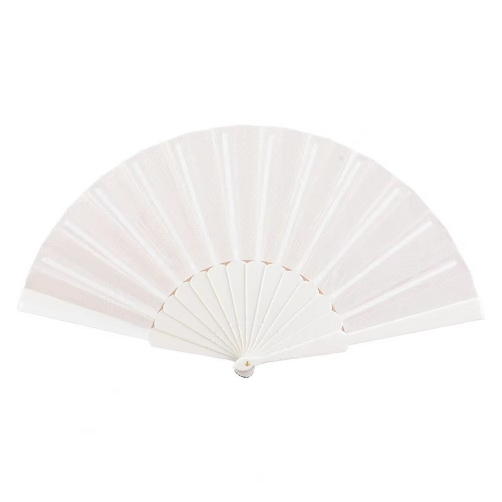 Éventail Pliable en Dentelle Florale