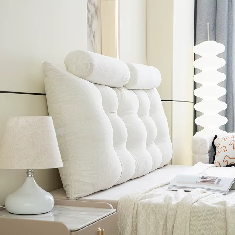 Tête de Lit avec Oreiller Triangulaire de Qualité Supérieure