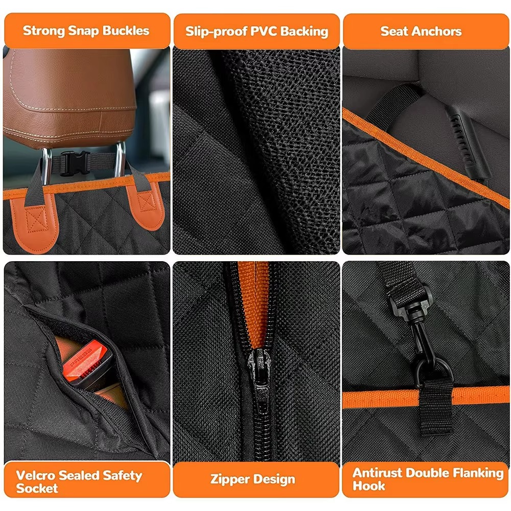Housse de Siège de Voiture Universelle Imperméable avec Fenêtre en Maille